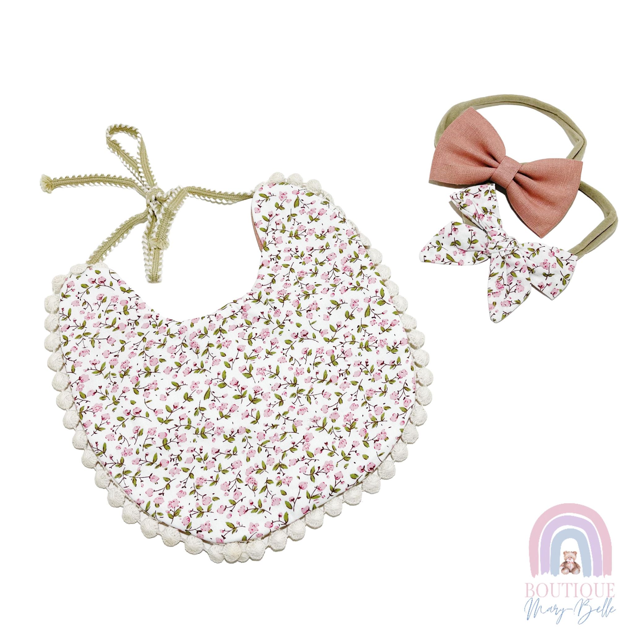 ELLA BOW & BIB SET