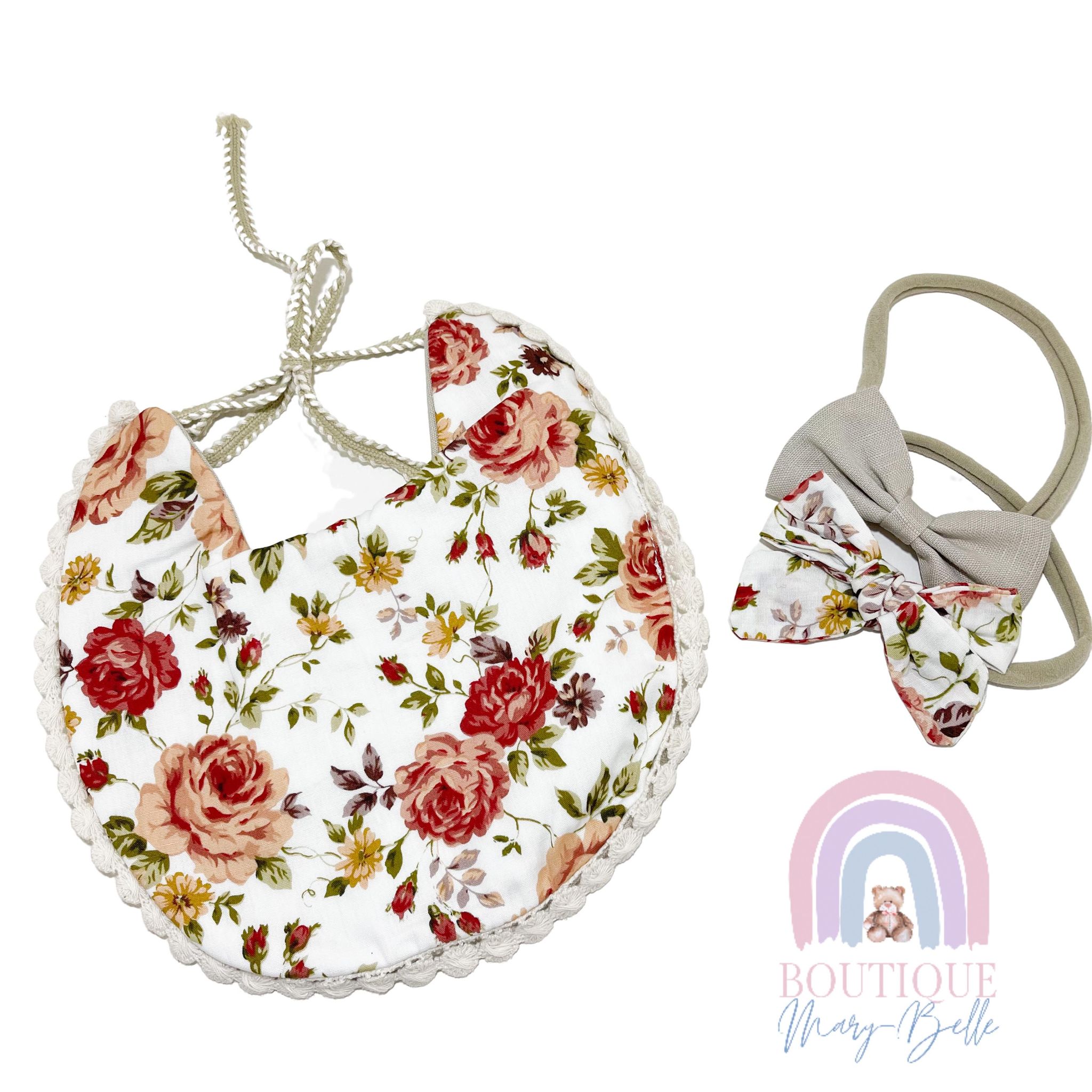 ANNIE BOW & BIB SET