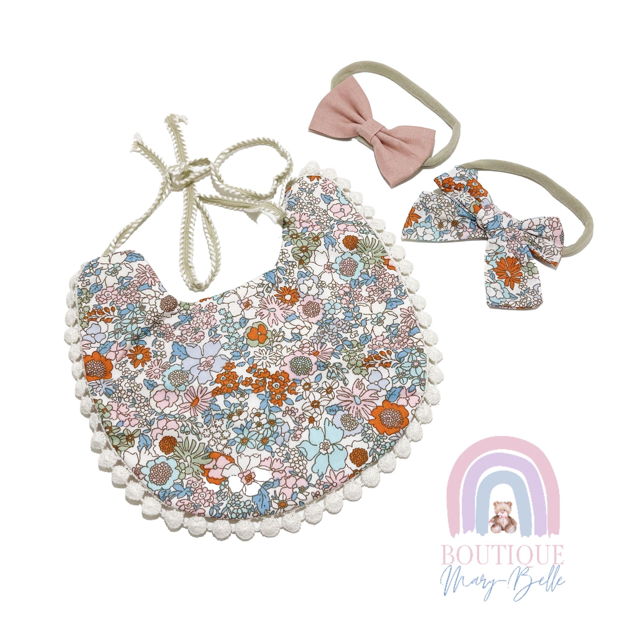 OLIVIA BOW & BIB SET