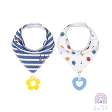 Load image into Gallery viewer, BRODY TEETHER  BIBS X2
