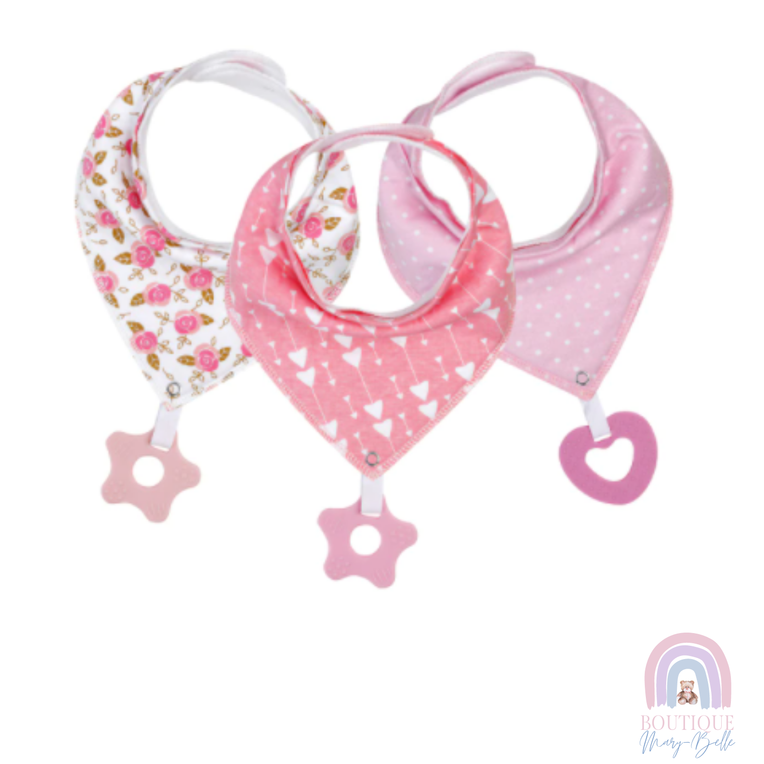 BRAYTON TEETHER BIBS X 3