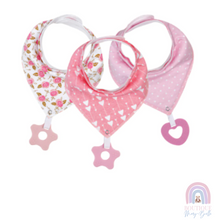 Load image into Gallery viewer, BRAYTON TEETHER BIBS X 3
