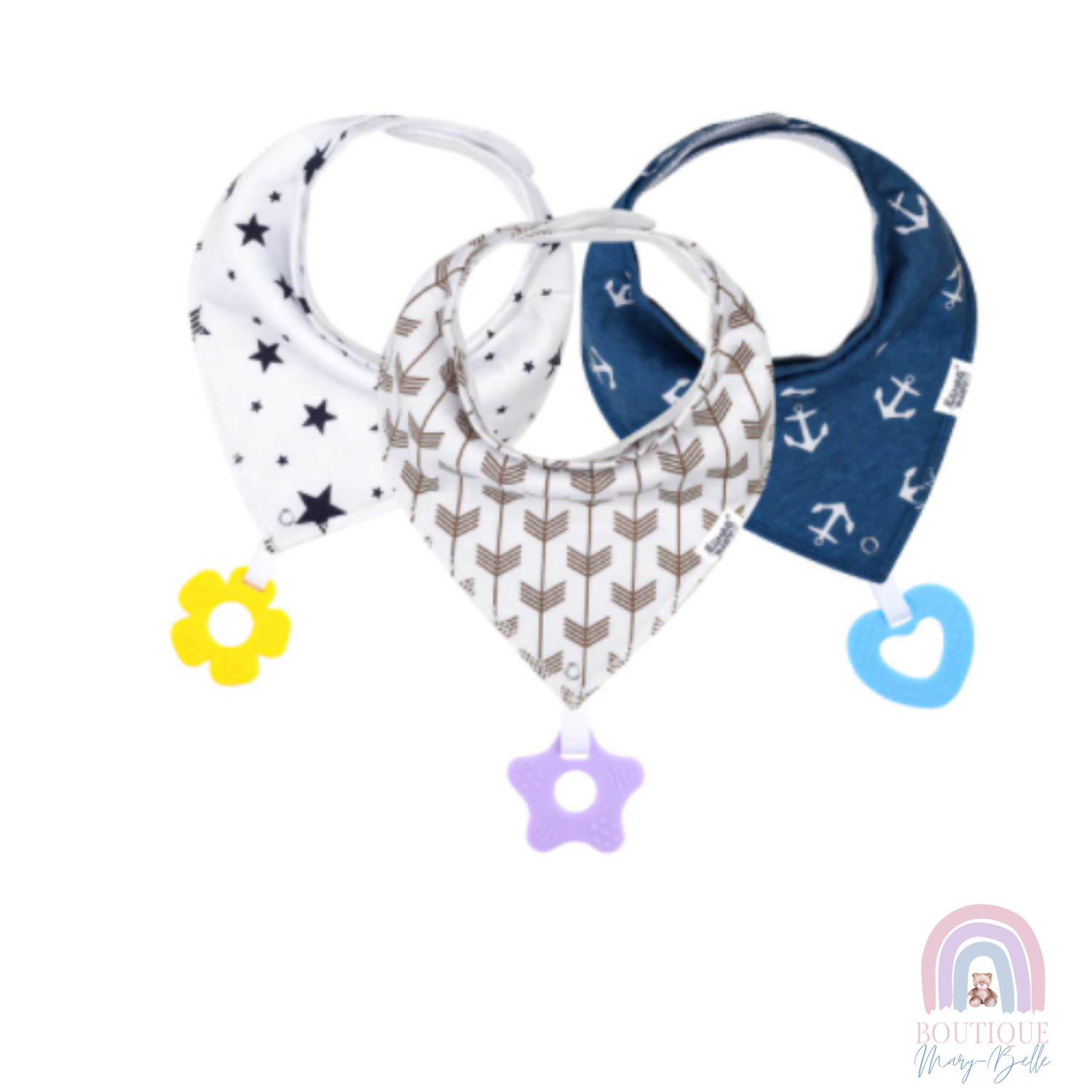 BRAYTON TEETHER BIBS X 3