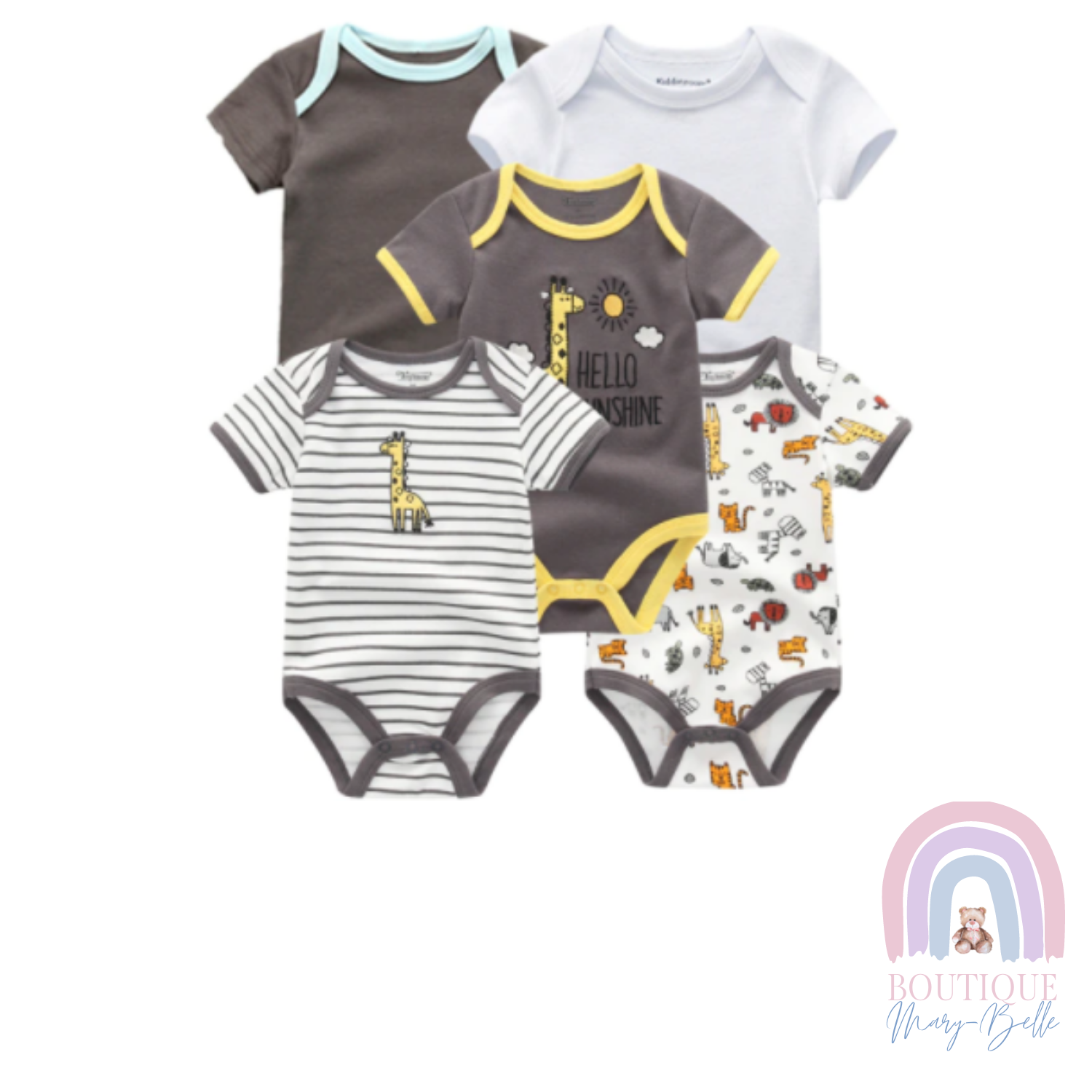 EVAN BODYSUIT/ ROMPERS FIVE PIECE