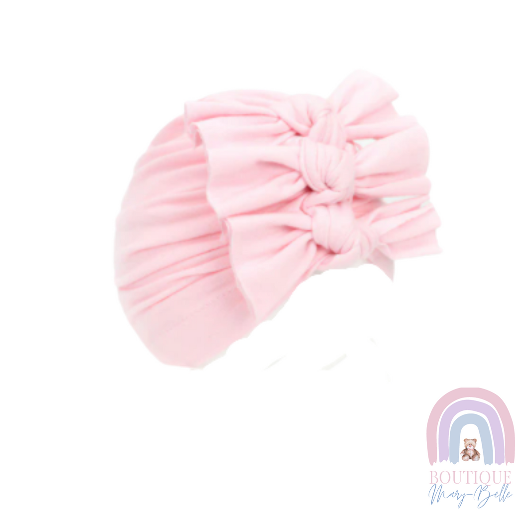 TAHLOULA TURBAN TRIPLE BOWS