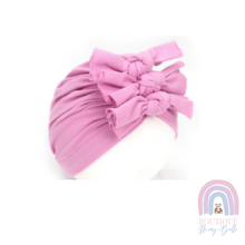 Load image into Gallery viewer, TAHLOULA TURBAN TRIPLE BOWS
