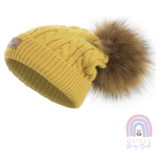 Load image into Gallery viewer, RHONIQUE  REMOVABLE POM POM BEANIE.
