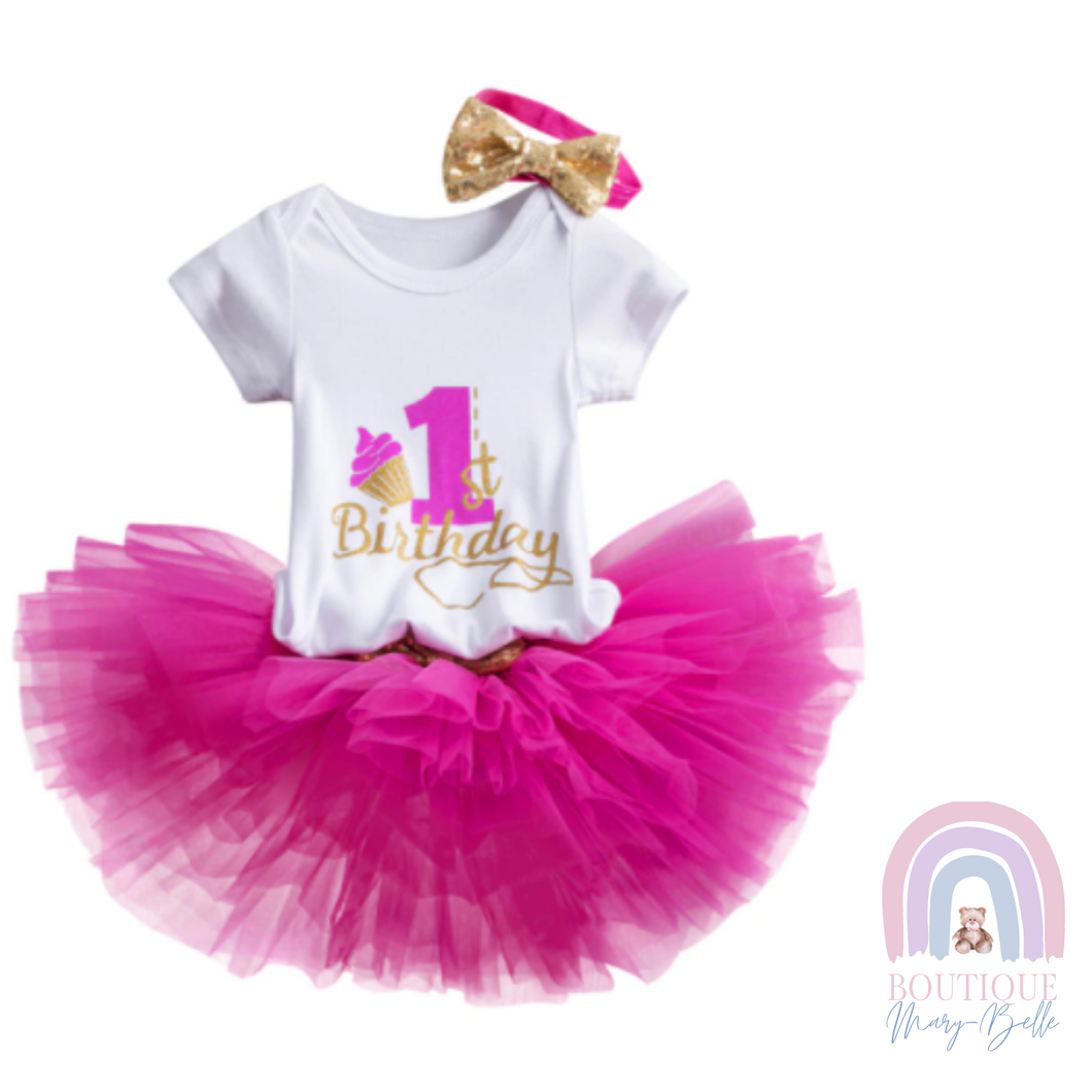 TILLY TULLE TUTU FIRST BIRTHDAY OUTFIT.