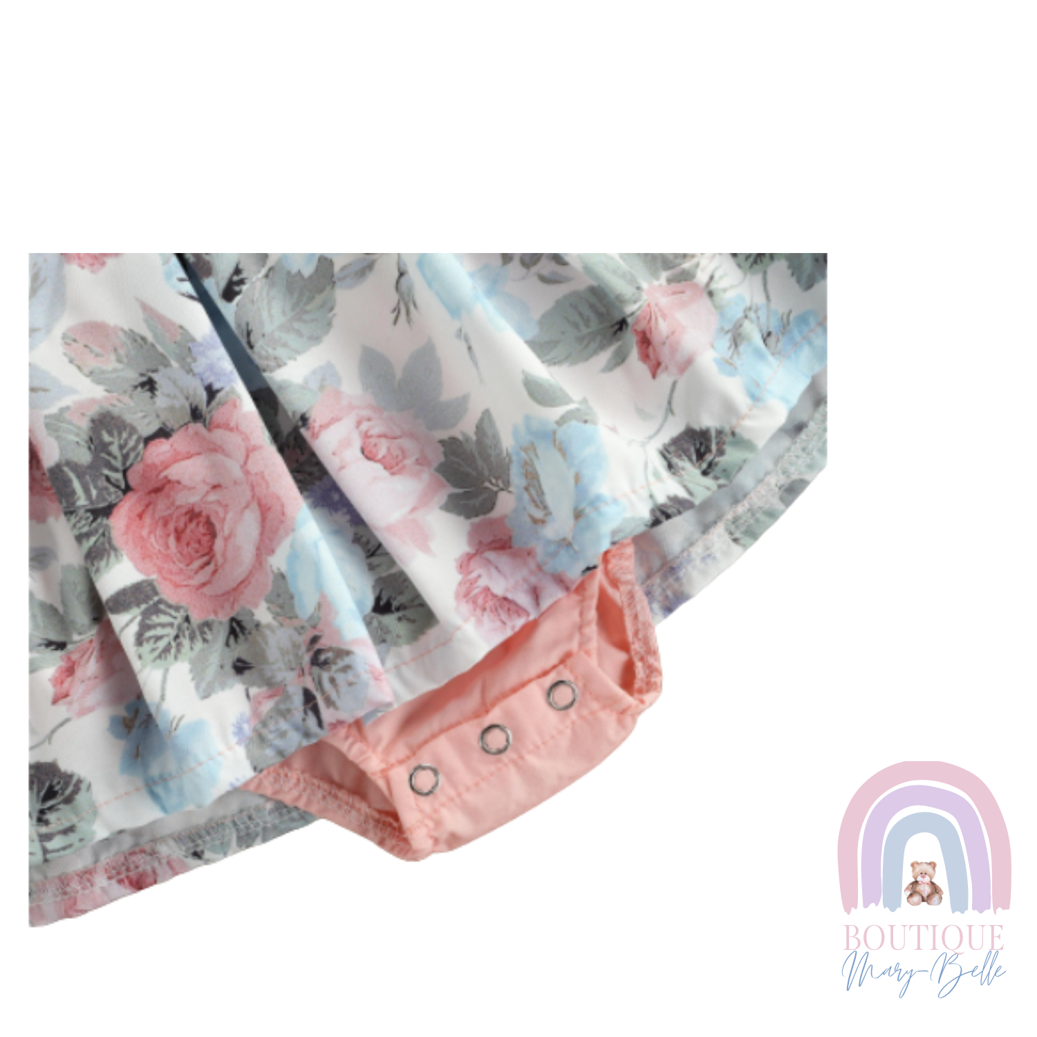 JAYCEE FLORAL ROMPER DRESS.