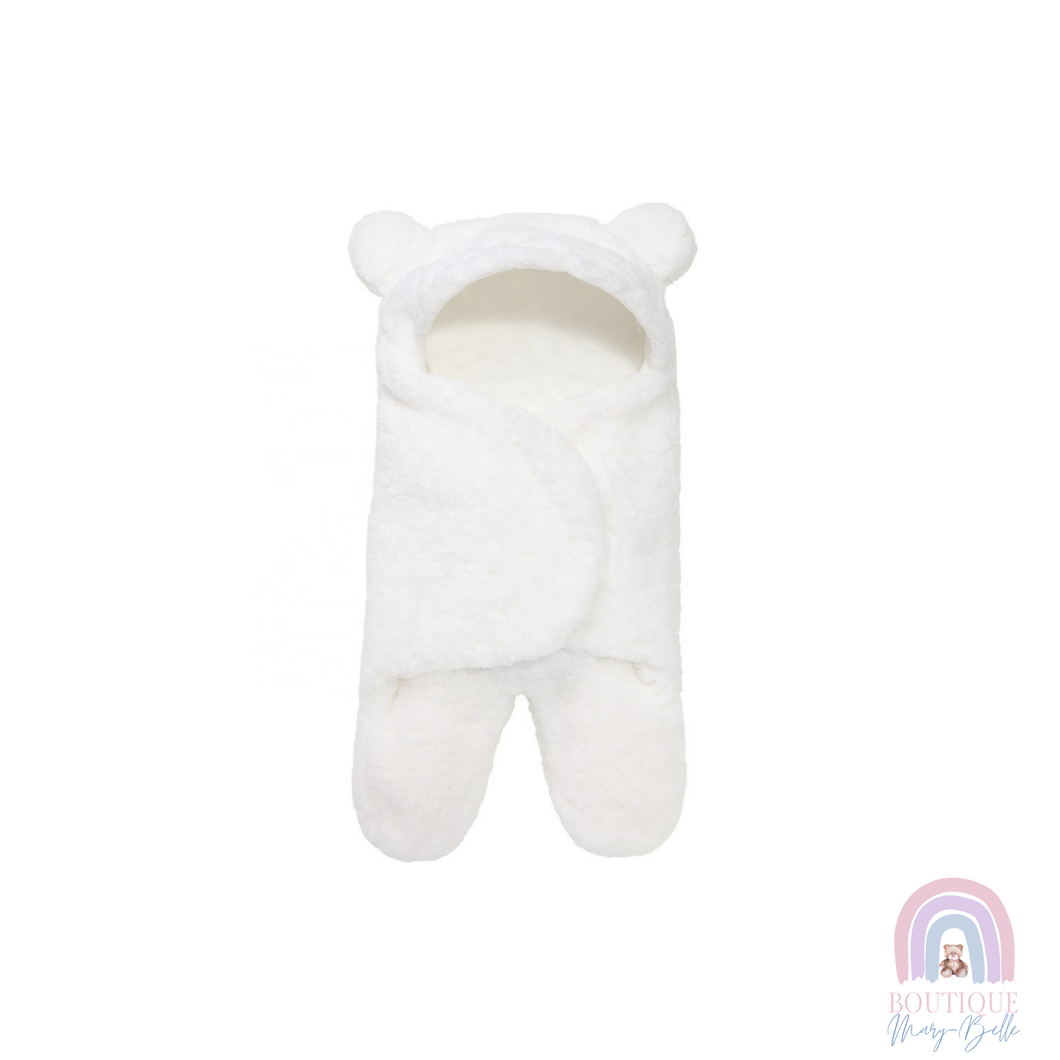 SLEEPY CASHMERE SWADDLE WHITE