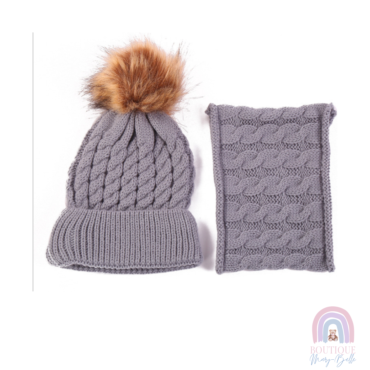 AMAR BEANIE AND SCARF SET