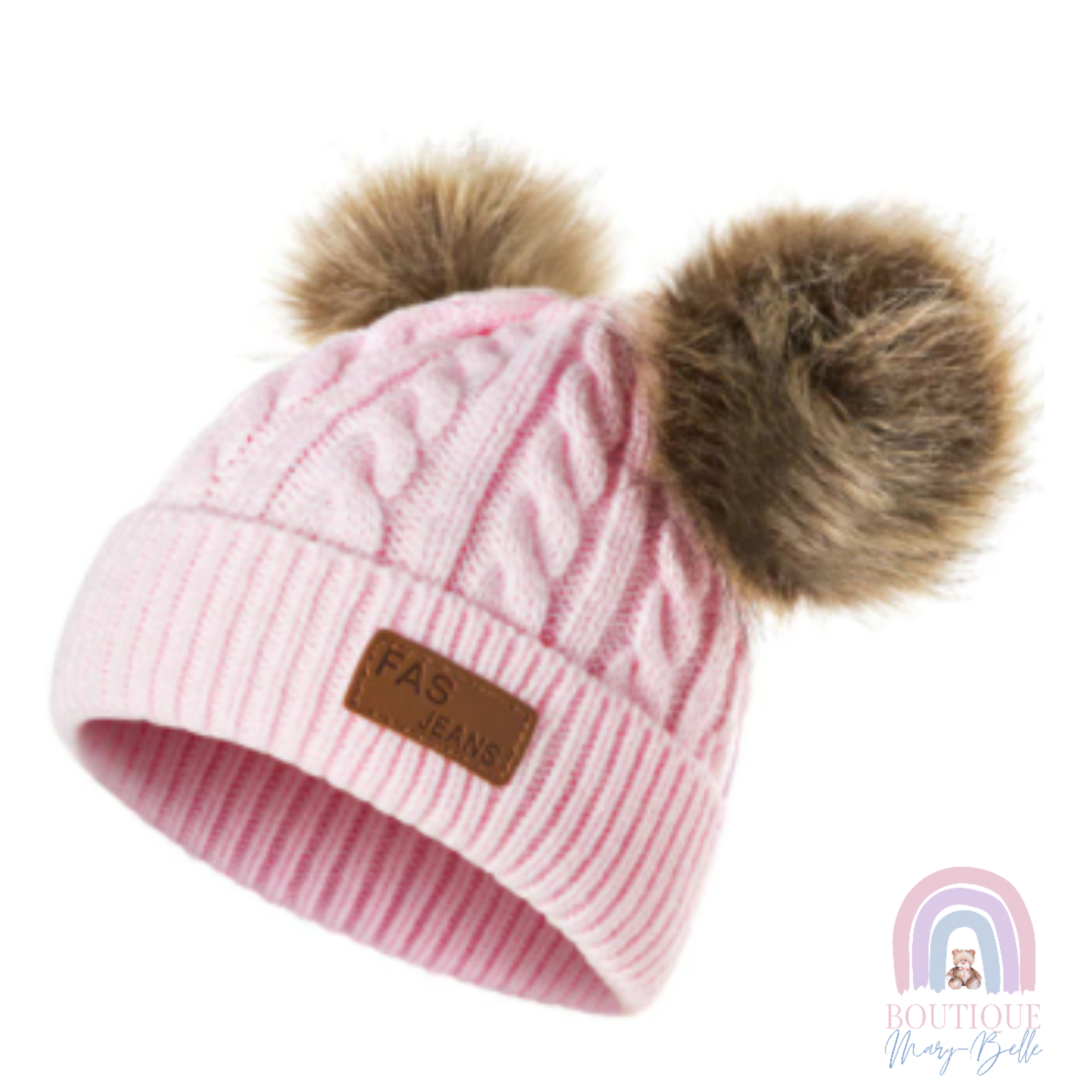AMORY DOUBLE POM POM BEANIE