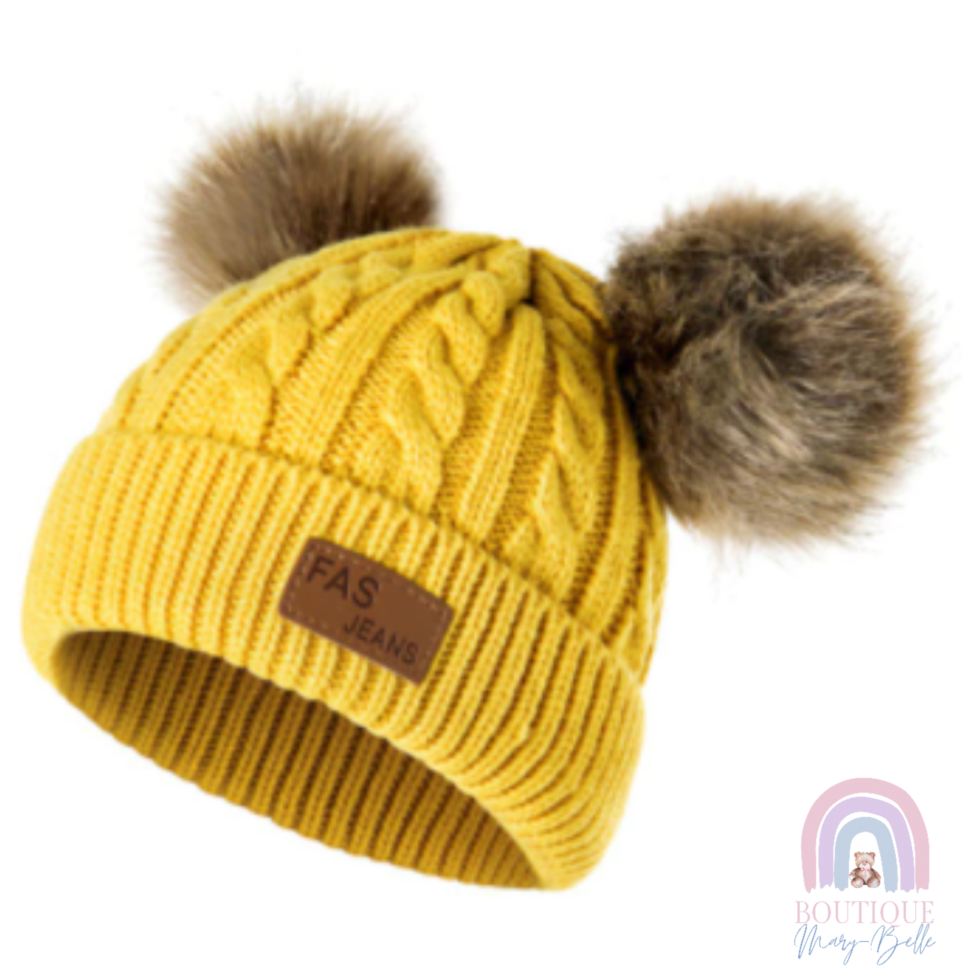 AMORY DOUBLE POM POM BEANIE