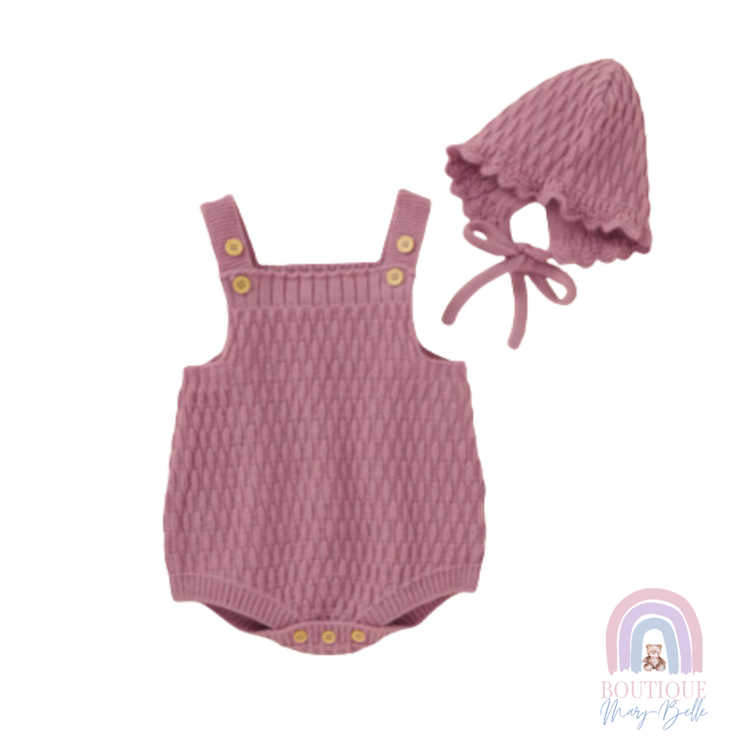 ALEXANDRA ROMPER & BONNET SET