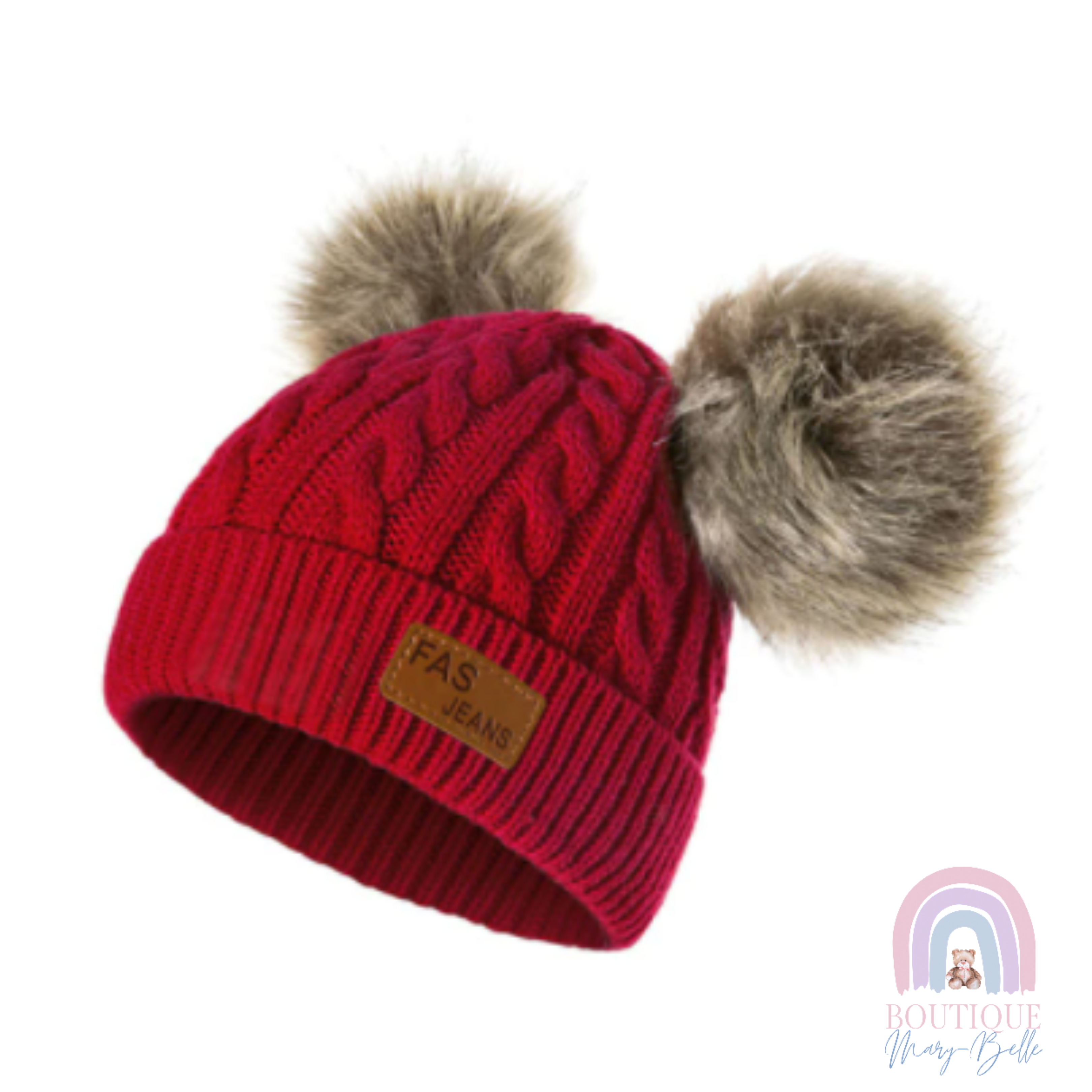 AMORY DOUBLE POM POM BEANIE