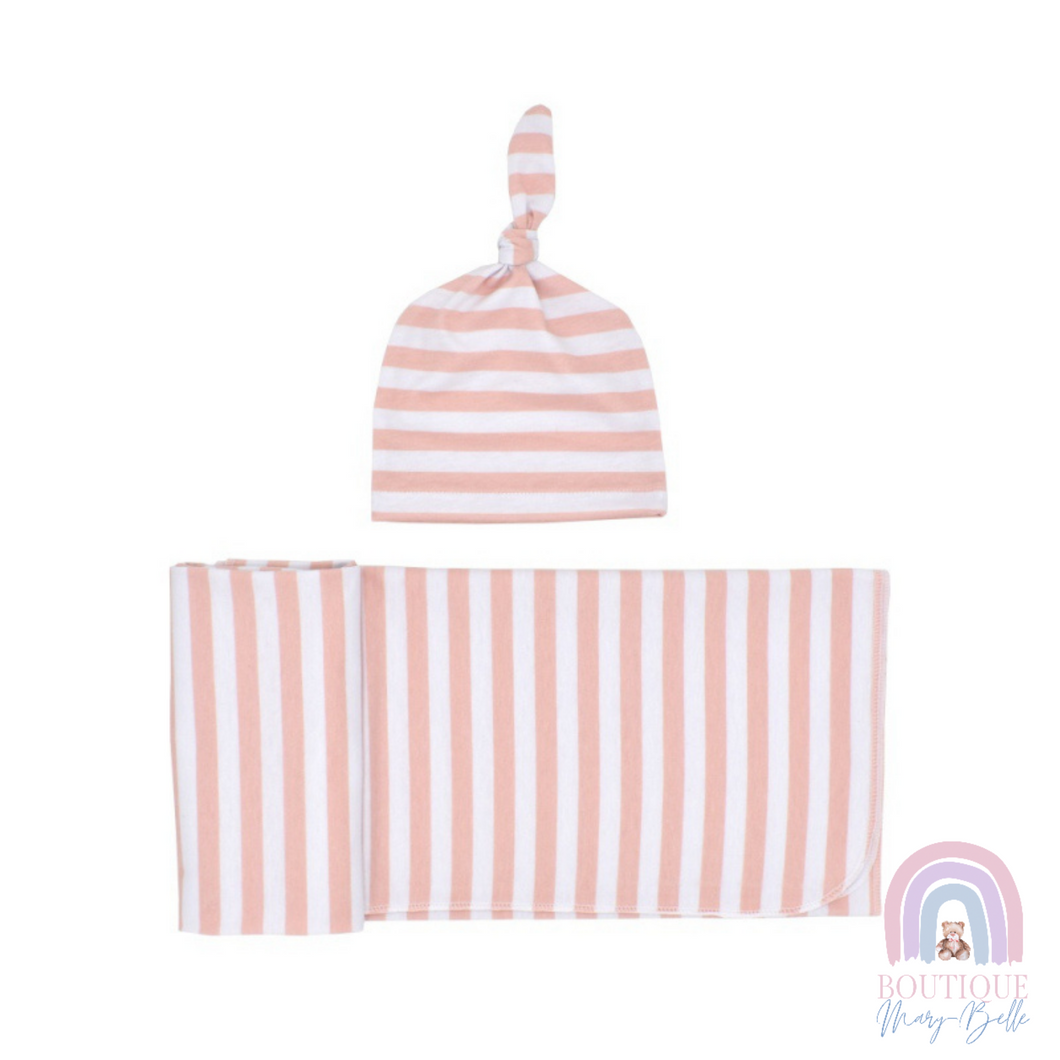 ALLY SWADDLE AND CAP SET