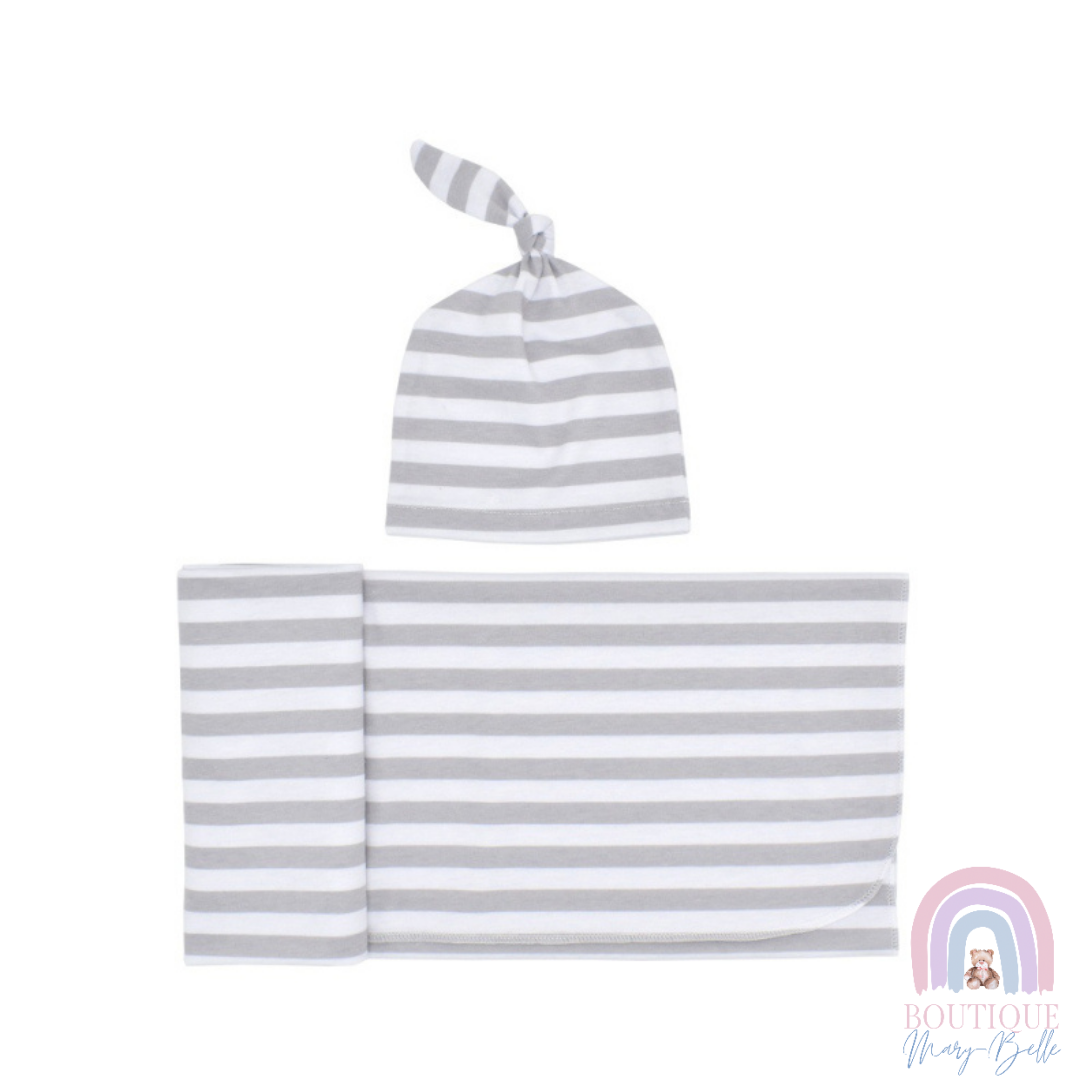 LUCAS SWADDLE AND CAP SET