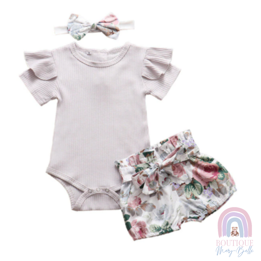 ARIA SHORT, BODYSUIT & HEADBAND SET