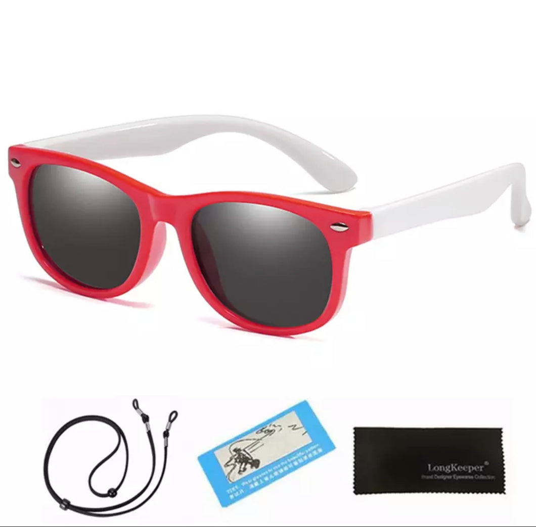 SAM SUNNIES RED AND WHITE