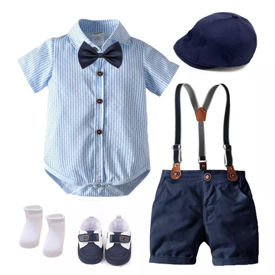 ZED 7 PIECE ENSEMBLE (blue and white shoes)