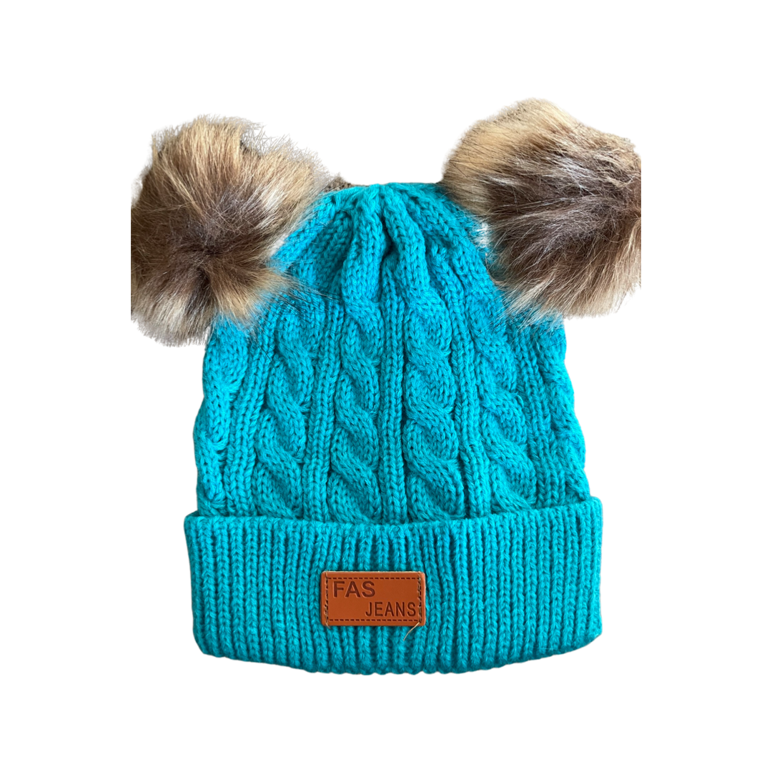 AMORY DOUBLE POM POM BEANIE