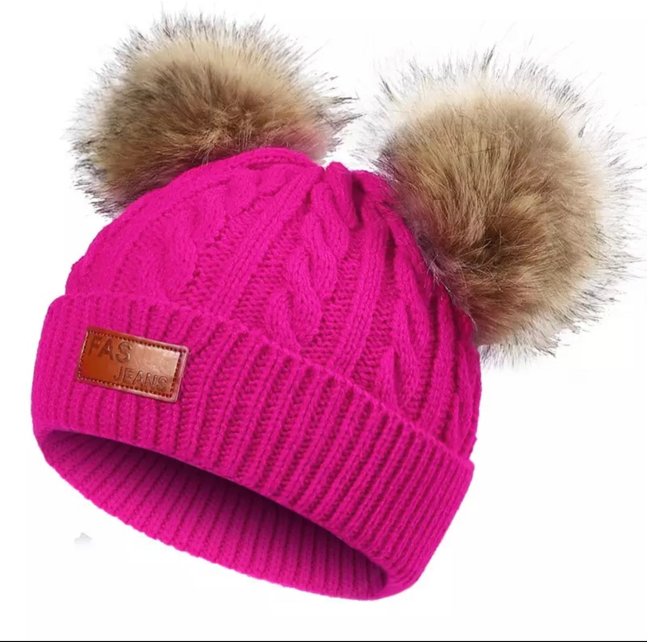 AMORY DOUBLE POM POM BEANIE