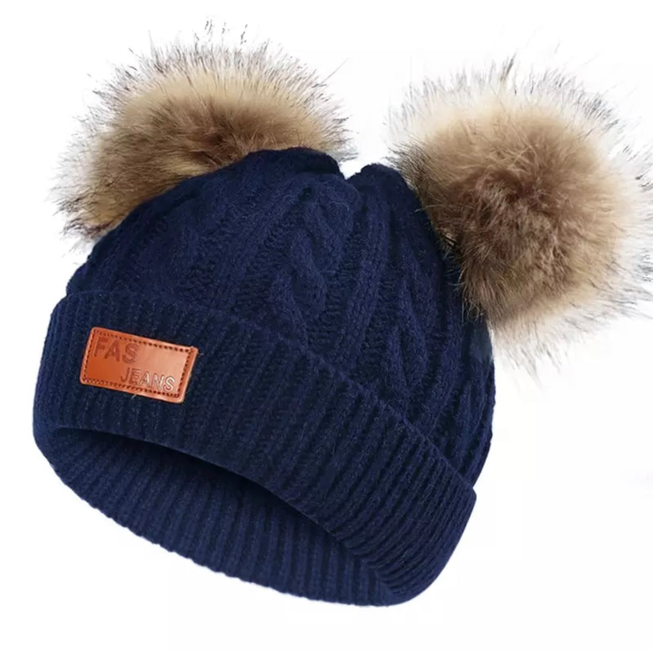 AMORY DOUBLE POM POM BEANIE