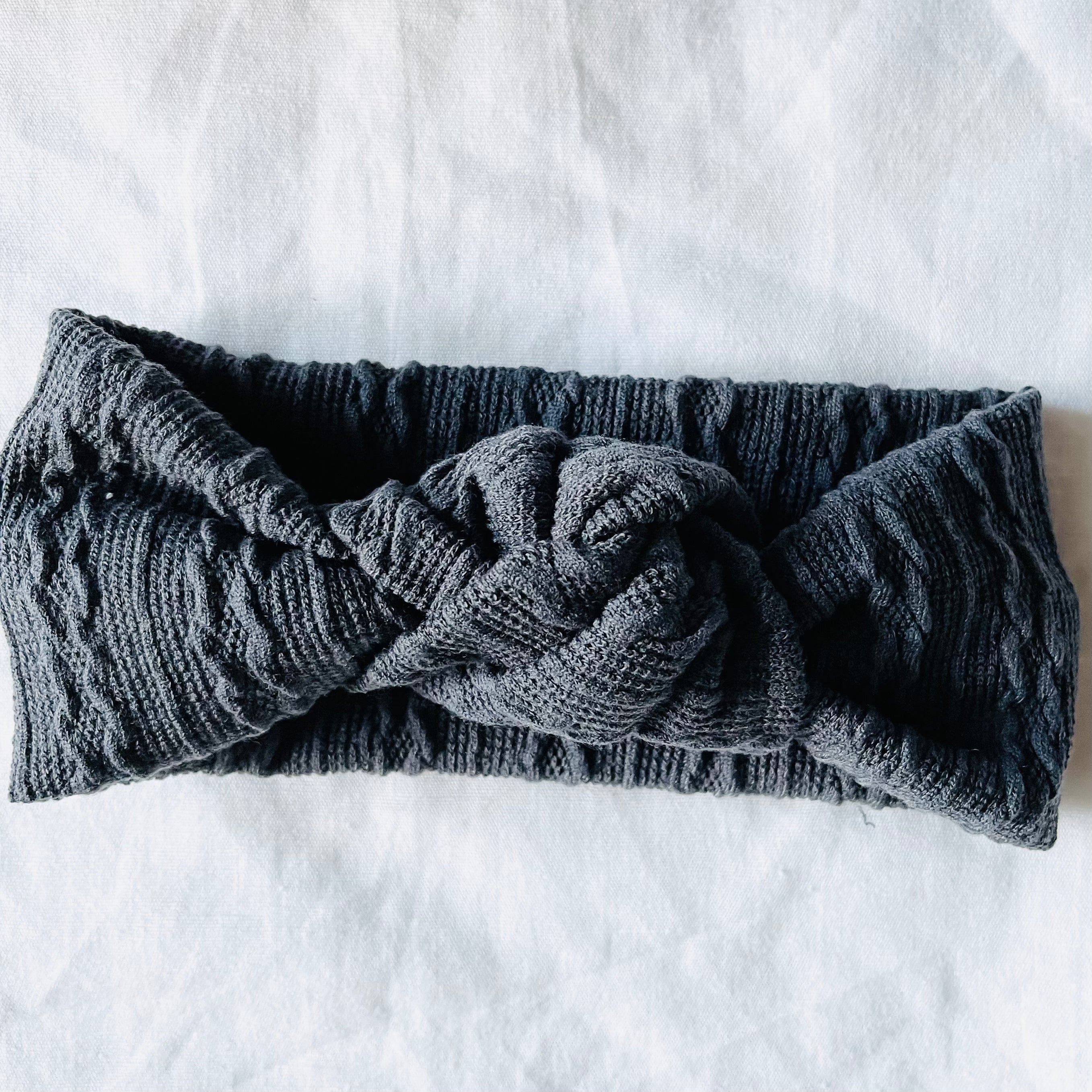 SHANNON WAFFLE KNOT BOW HEADBANDS