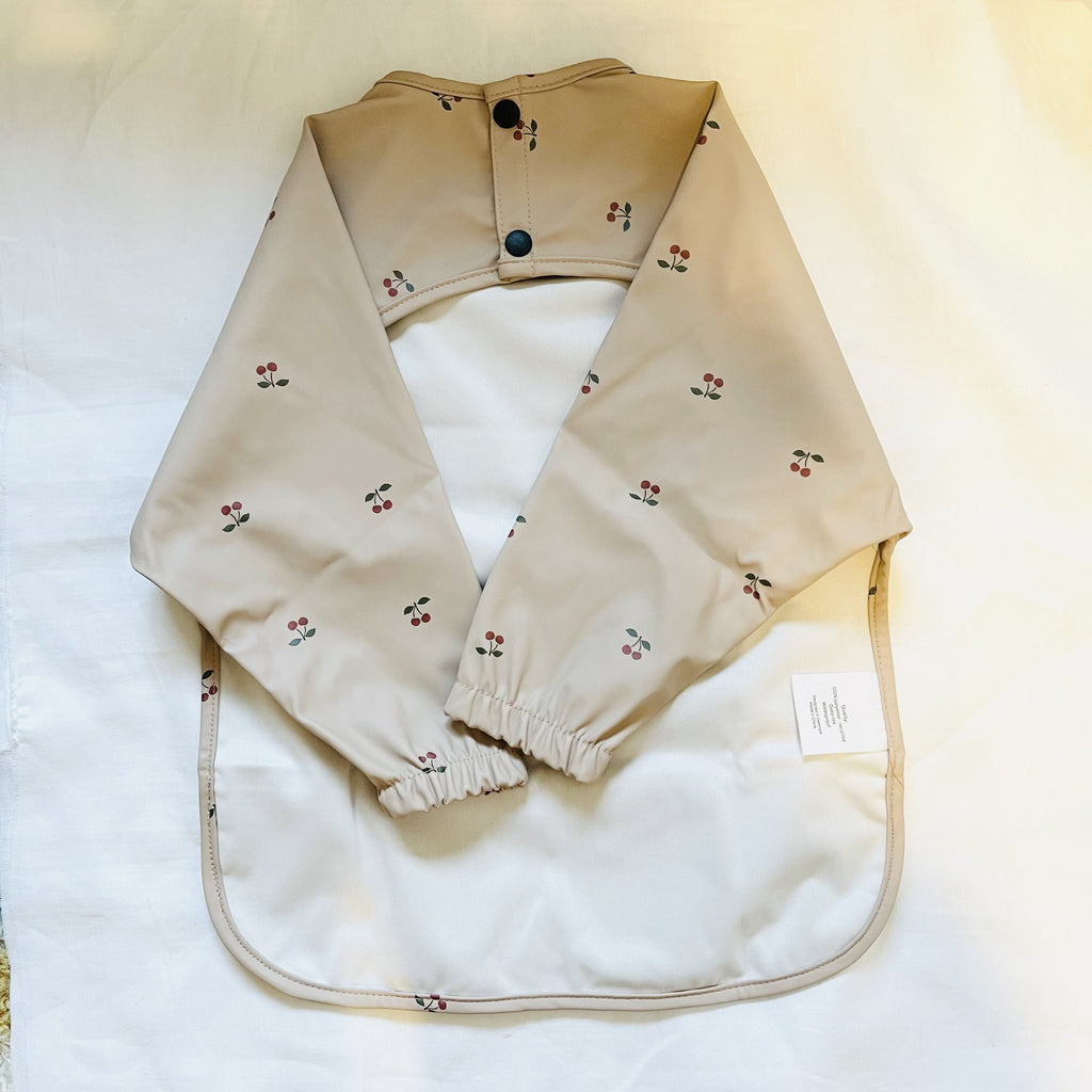 KENZIE BIB/SMOCK ( CHERRIES)