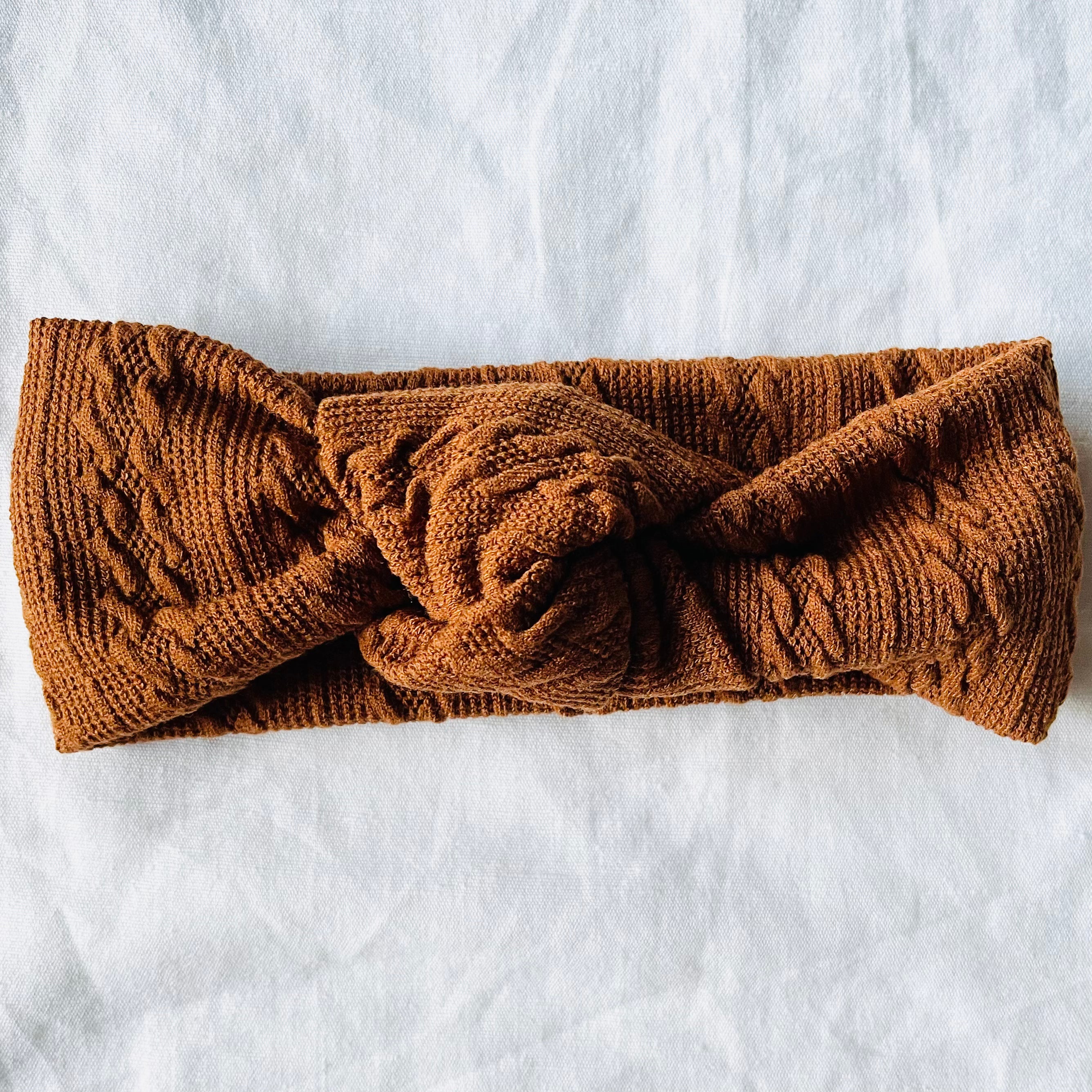 SHANNON WAFFLE KNOT BOW HEADBANDS