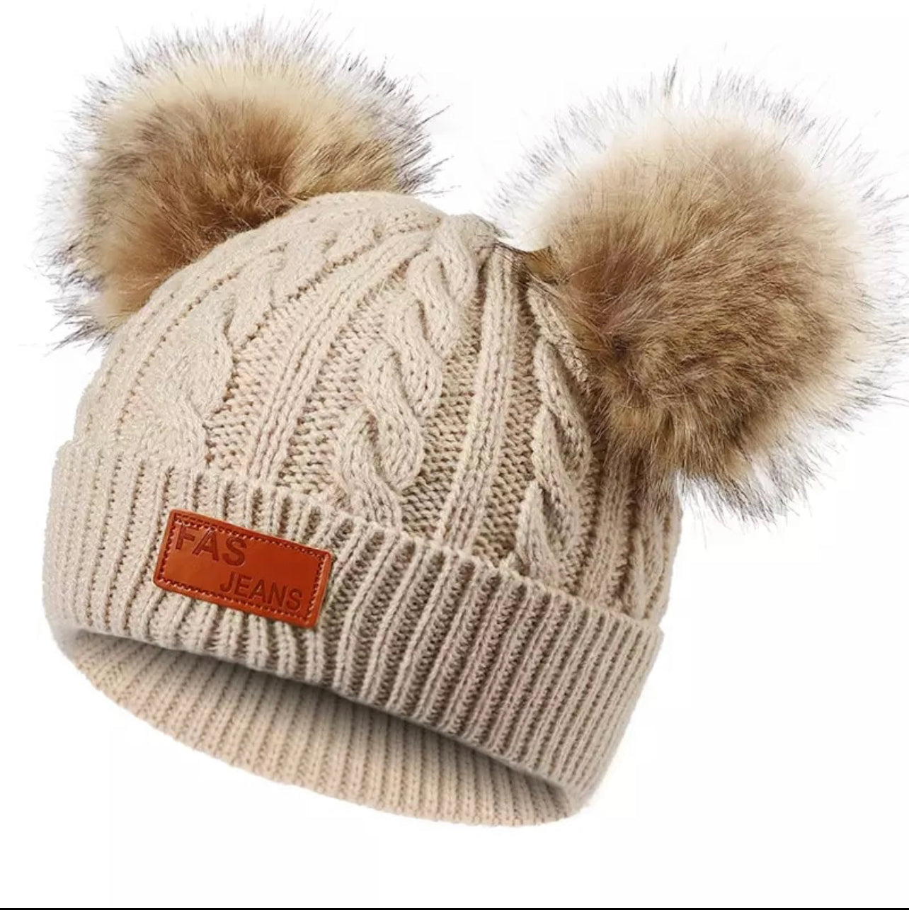 AMORY DOUBLE POM POM BEANIE