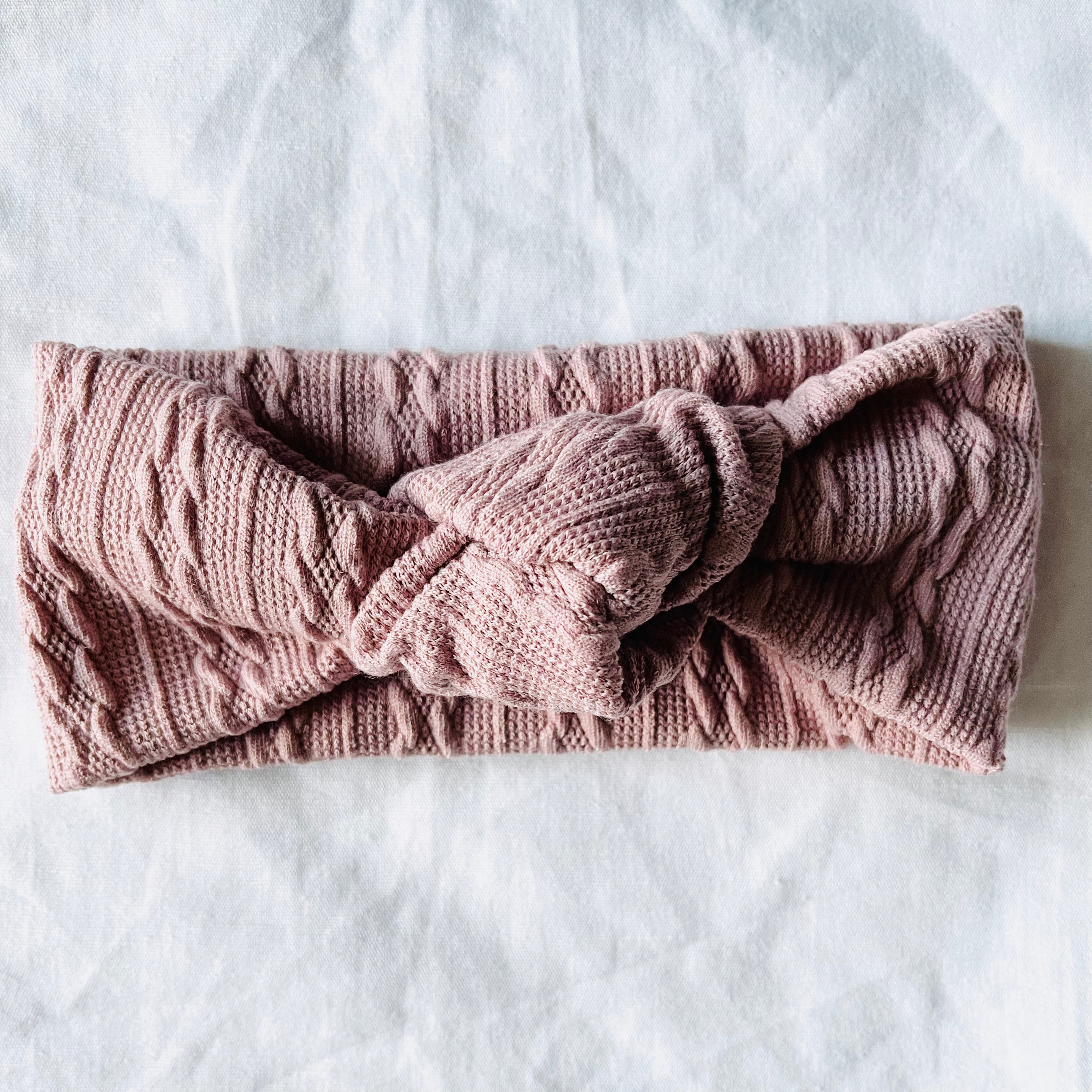 SHANNON WAFFLE KNOT BOW HEADBANDS