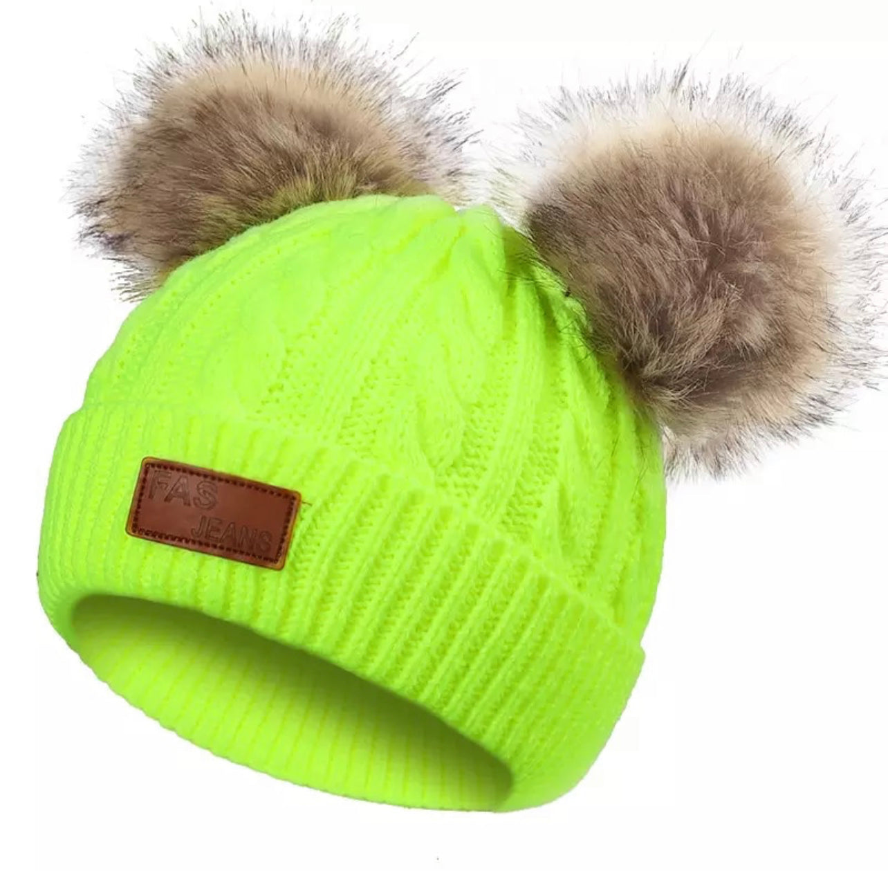 AMORY DOUBLE POM POM BEANIE