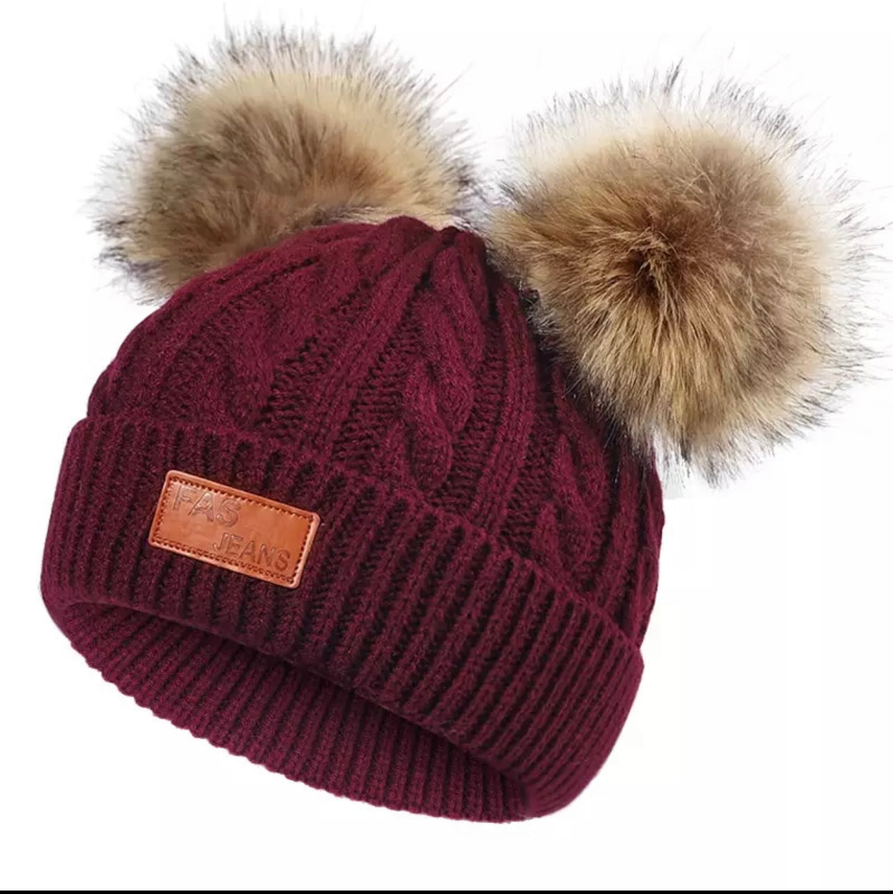 AMORY DOUBLE POM POM BEANIE
