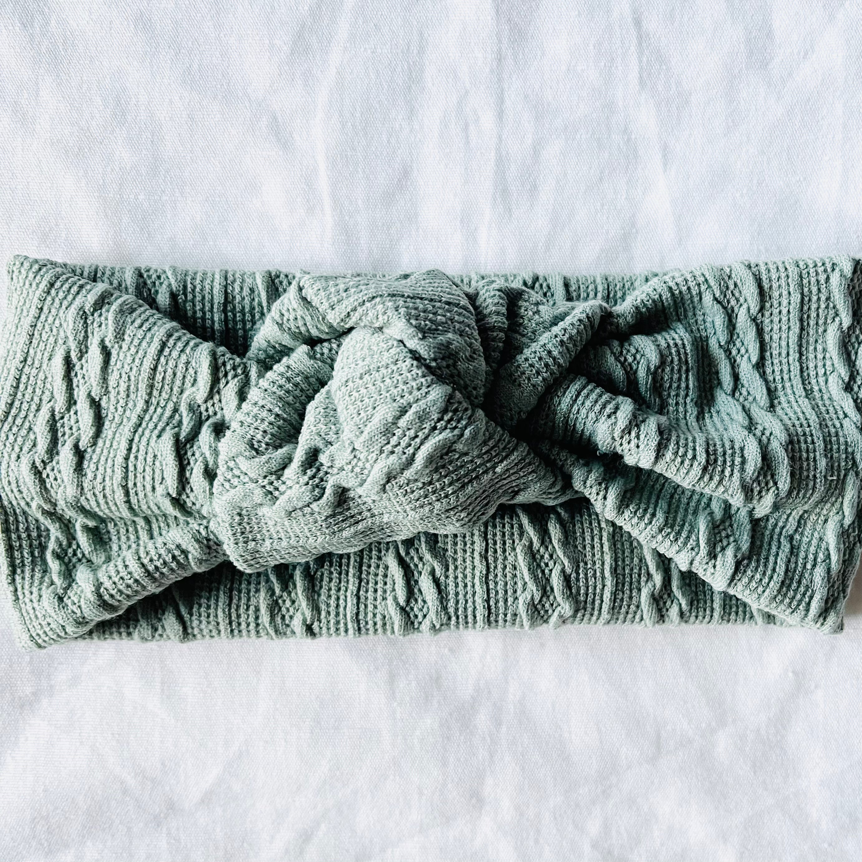 SHANNON WAFFLE KNOT BOW HEADBANDS