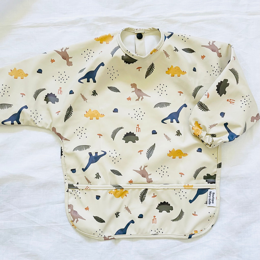 DINO DINOSOUR BIB/SMOCK (SANDY)