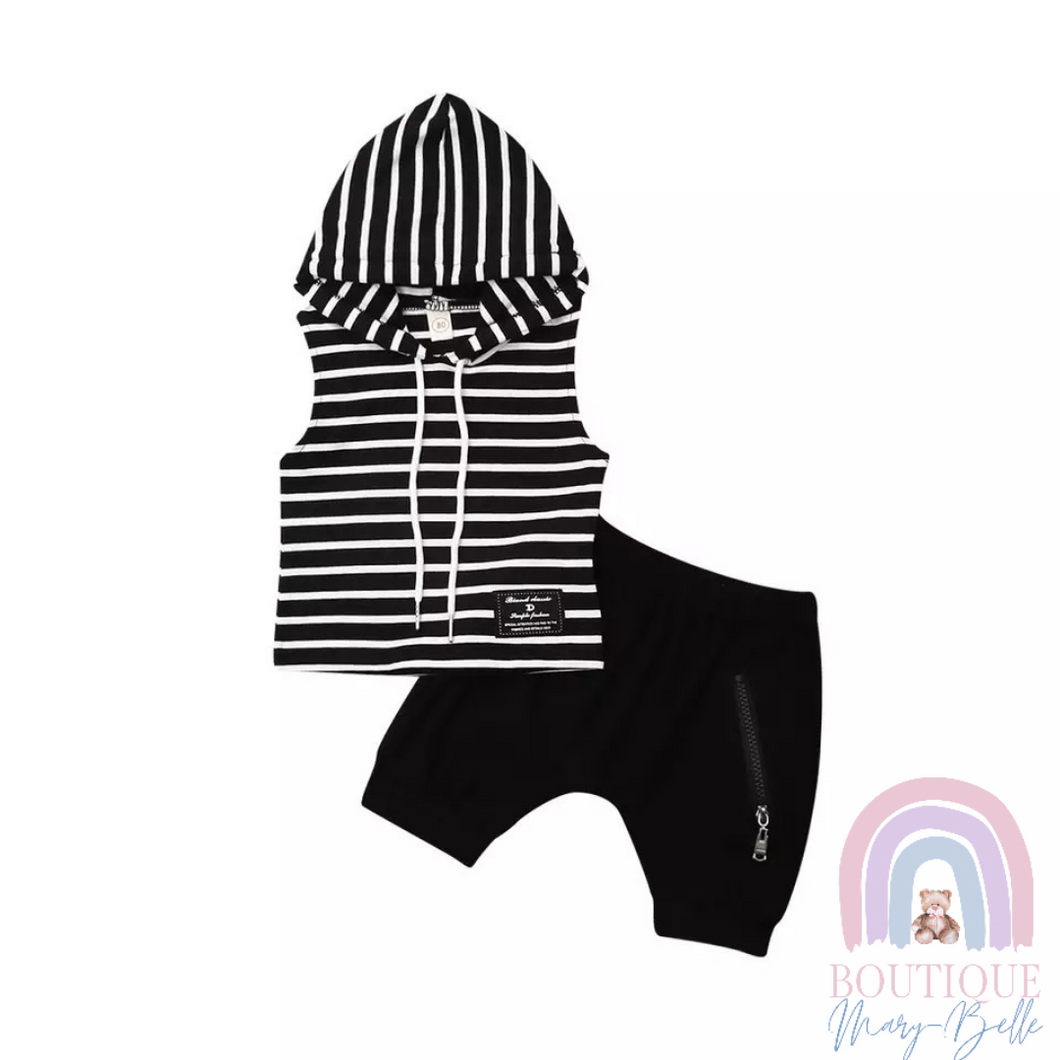 XANDER ROMPER AND HOODIE