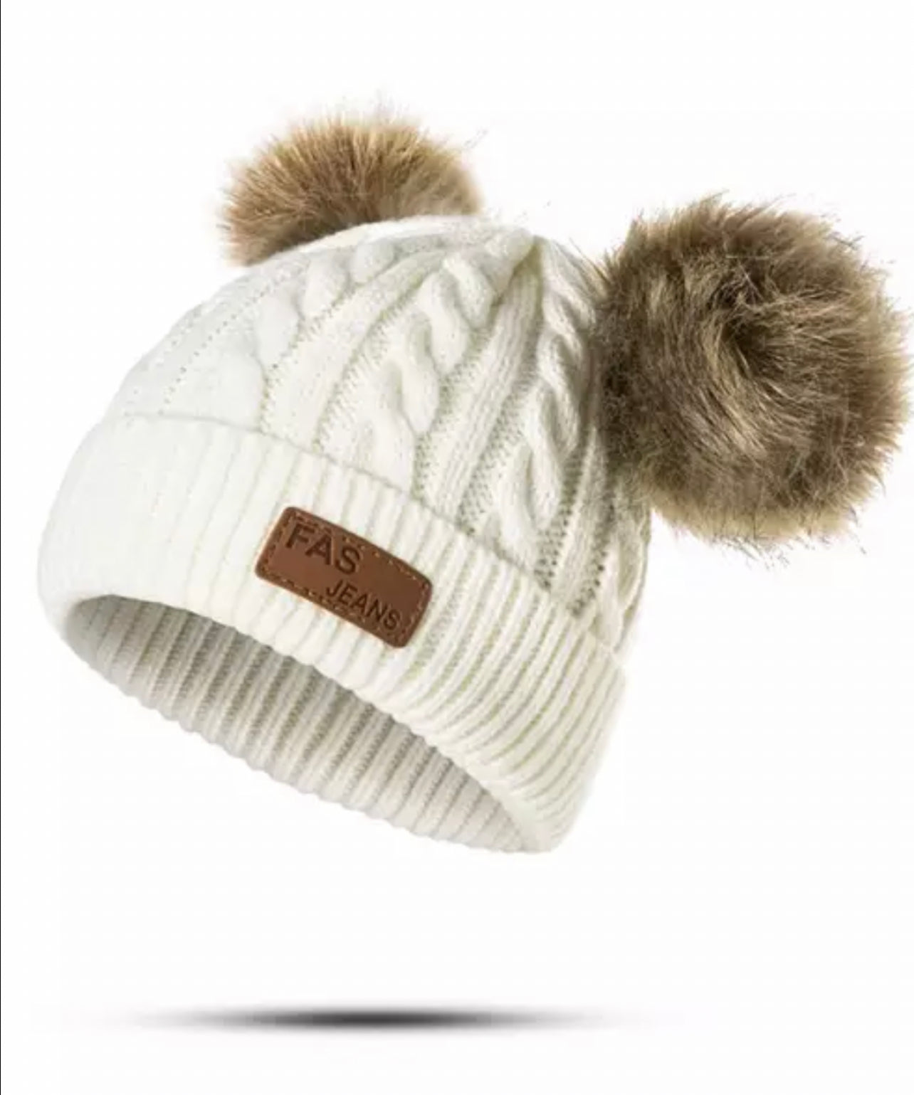 AMORY DOUBLE POM POM BEANIE