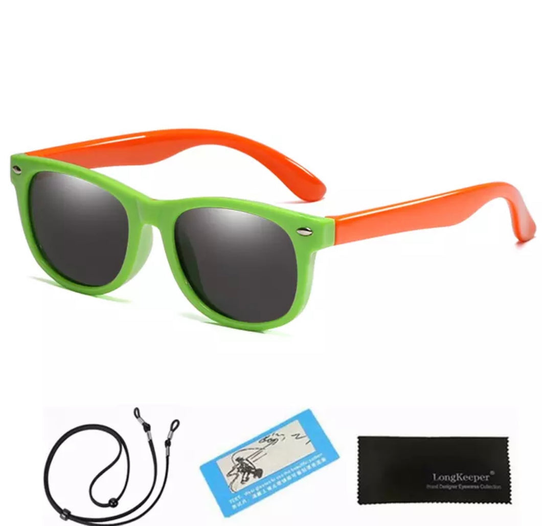 SAM SUNNIES GREEN AND ORANGE