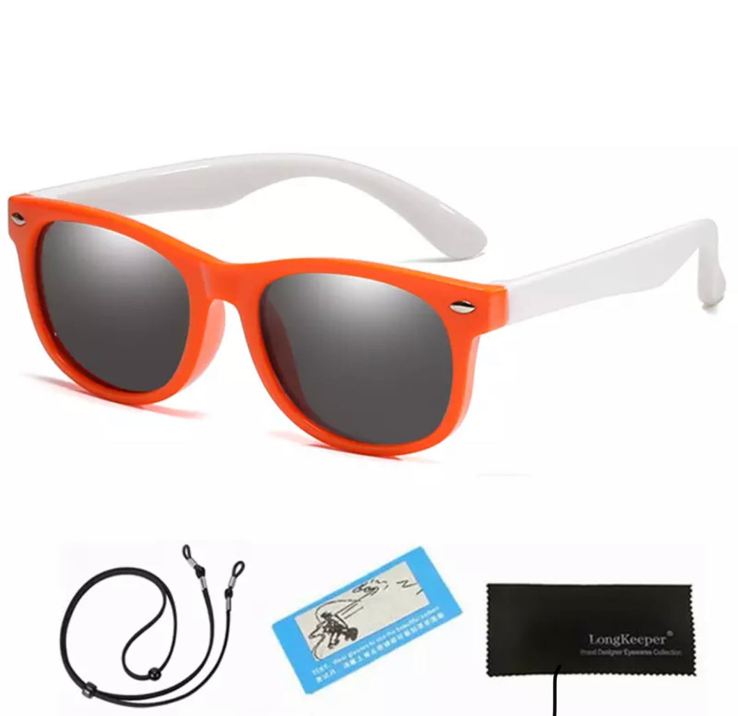 SAM SUNNIES WHITE AND ORANGE