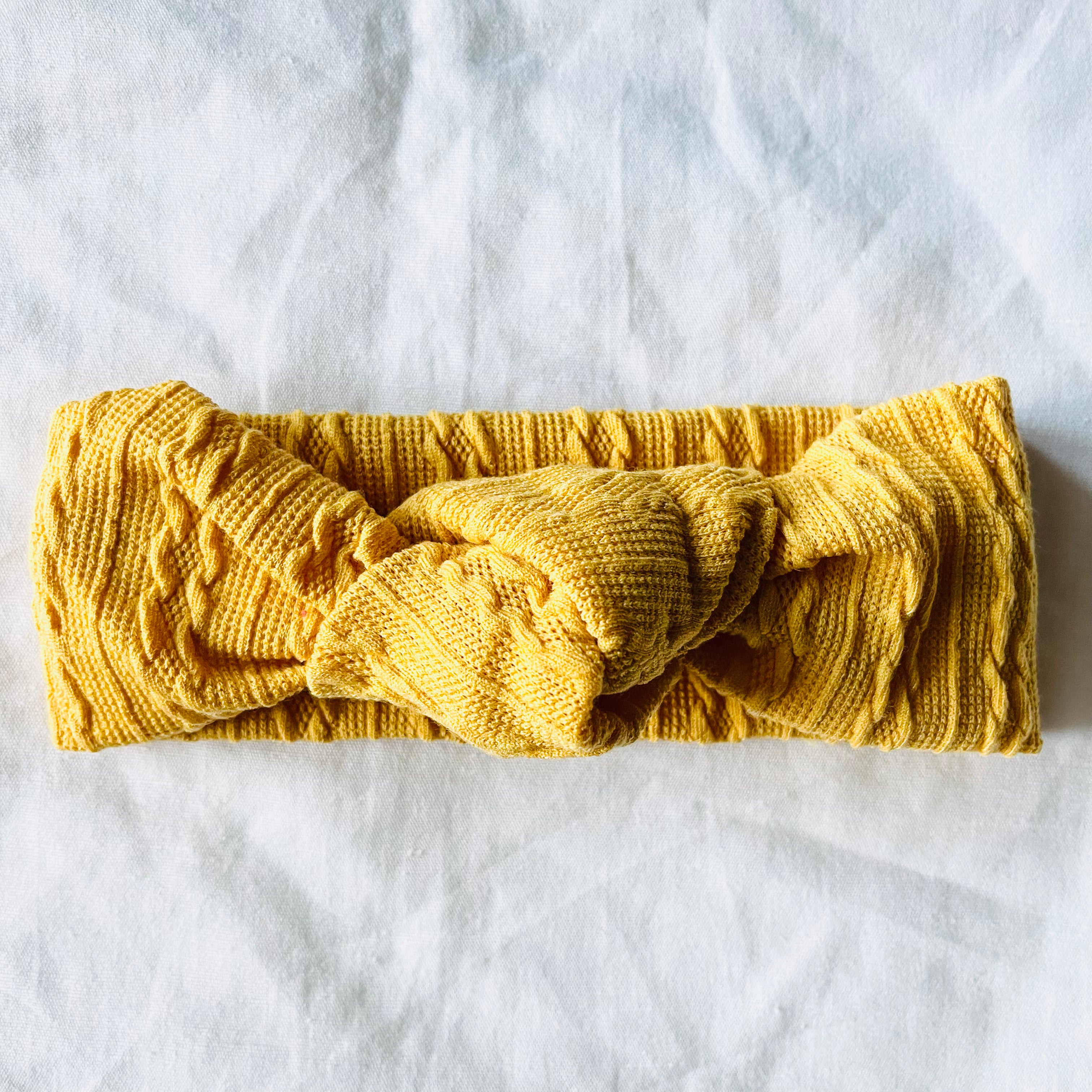 SHANNON WAFFLE KNOT BOW HEADBANDS