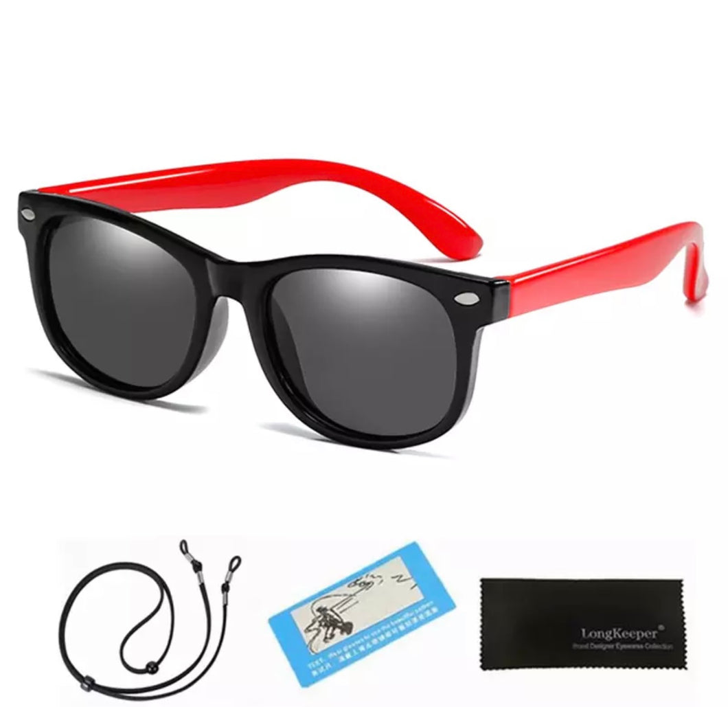 SAM SUNNIES RED AND BLACK