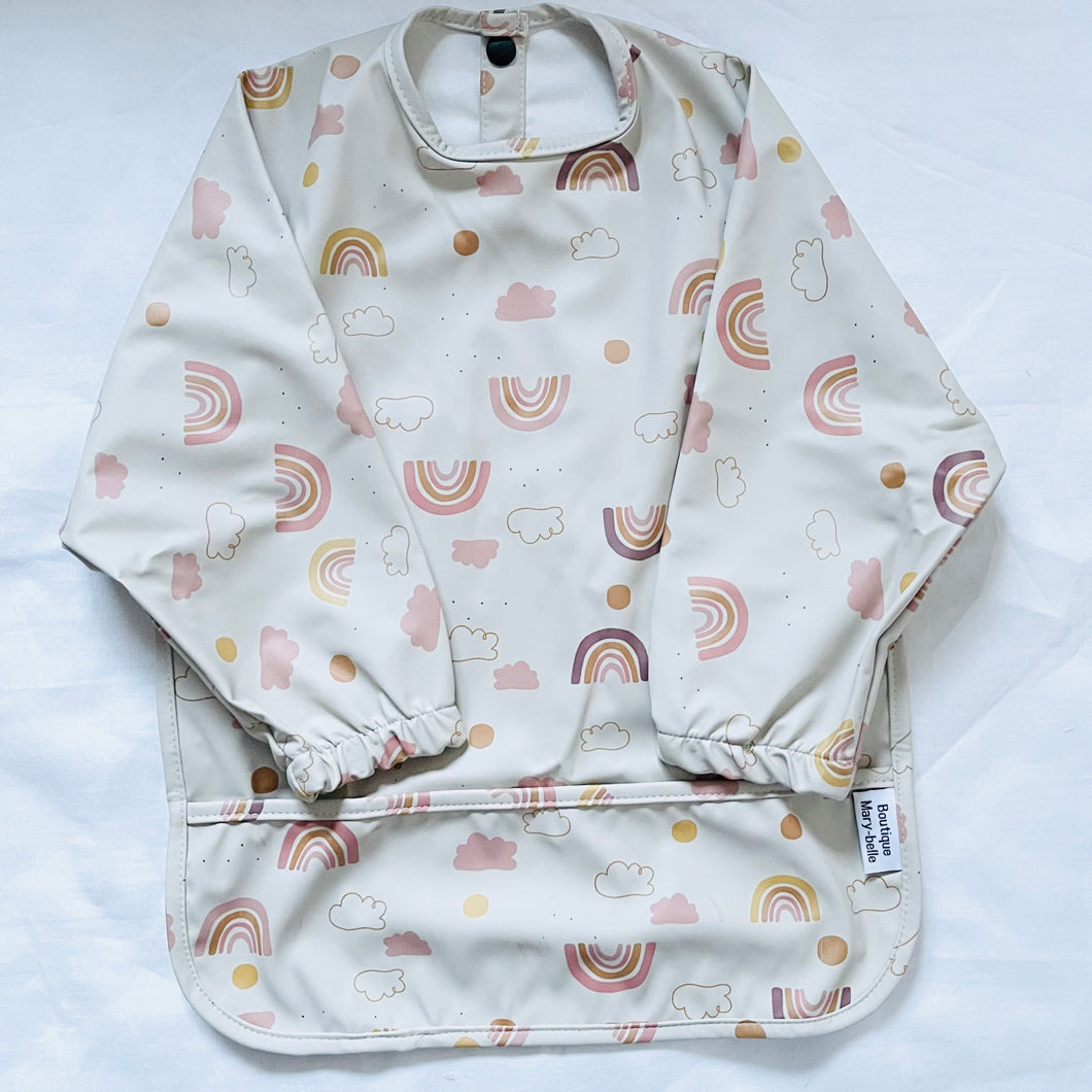 LONNIE BIB/SMOCK (RAINBOWS)